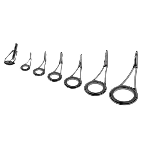 

7pcs fishing rod eye ceramic ring lure rod guides line repair tip rings