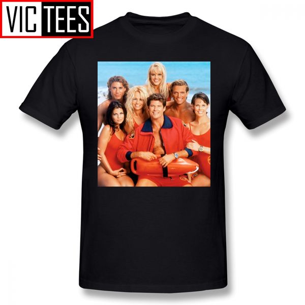 

mens baywatch t shirts baywatch lifeguard t-shirt cute male tee shirt cotton fashion print 5x tshirt