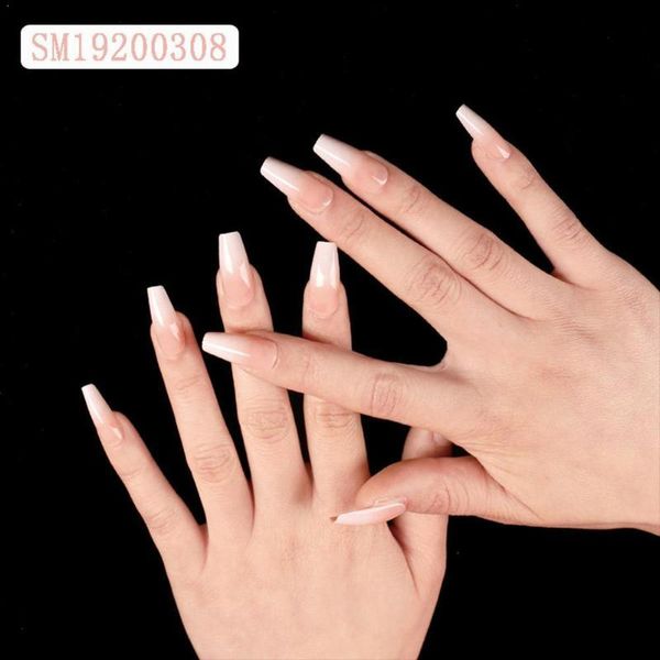 

false nails 24pcs/set fake tips 1pc nail glue professional kit art extension tool fingernail j3p1, Red;gold