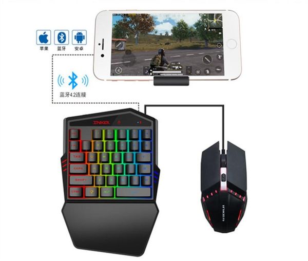 

new k99 bluetooth wireless 4.2 keyboard comes with a throne game mouse set to support various mobile games