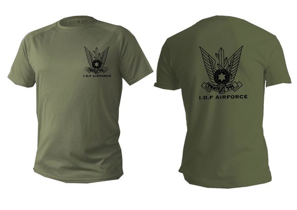 

2019 fashion cool men t-shirt t shirt mens short sleeve green olive israel defense forces airforce new