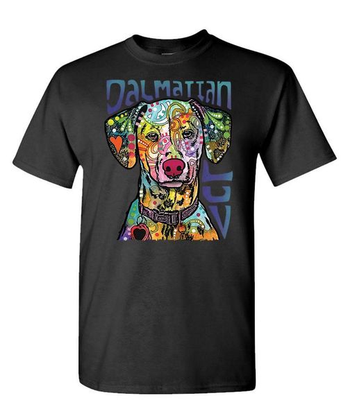

2019 лето хлопка tee shirt далматин luv - пожарный пес - дин руссо - мужская хлопковая футболка мода футболка