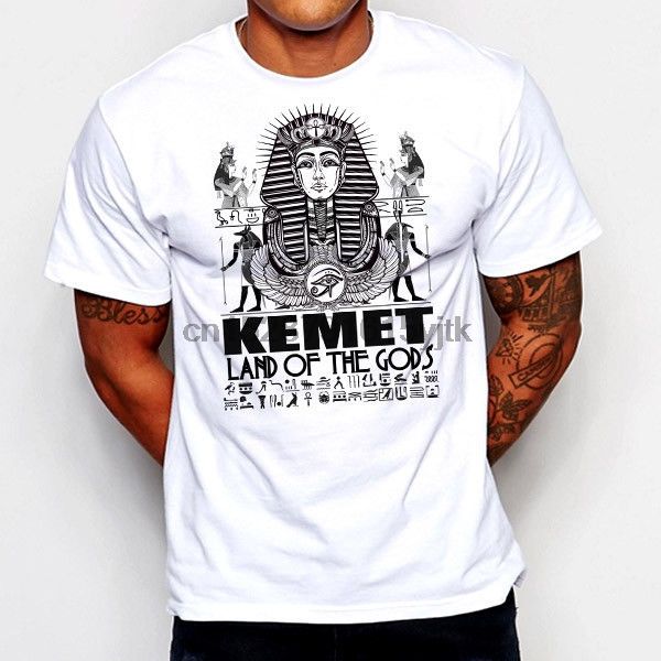 

2019 новых моды египетской тенниски египет kemet фараон анк king tut eye of horus ra land of gods100% хлопок юмор футболок
