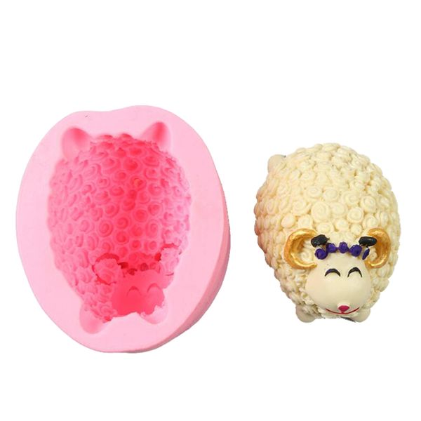 

silicone cute 3d sheep cake mold fondant pastry mould decor diy baking tool