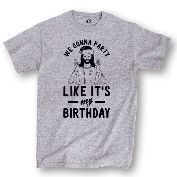 

stranger things design 2019 new letter printing we gonna party like its my birthday funny christmas humor hip t shirt custom