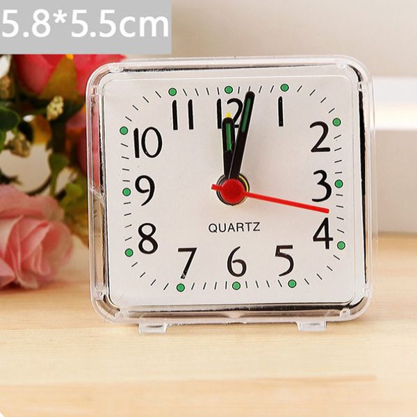 

mini square quartz clock travel alarm clock bedroom home table clock
