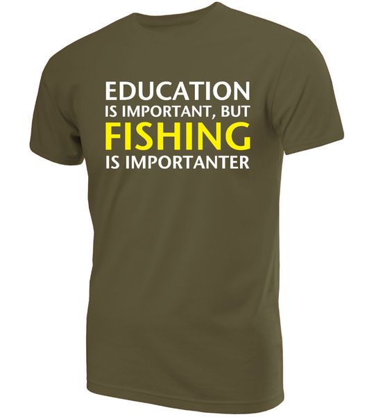 

2019 fashion education fisher funny printed t-shirt ~ novelty birthday present or gift men's tees