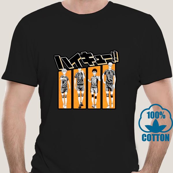 

4101a hipster tsukishima kei haikyuu anime t shirt kpop t-shirts for men cotton big size short sleeve custom funny t shirts