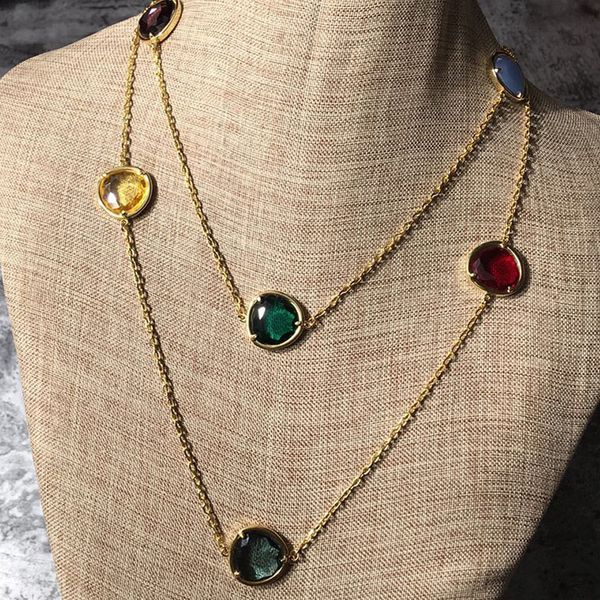 

chains 2021 sweater necklace gift golden code wholesale geometric shape stainless steel luxury jewelry, Silver