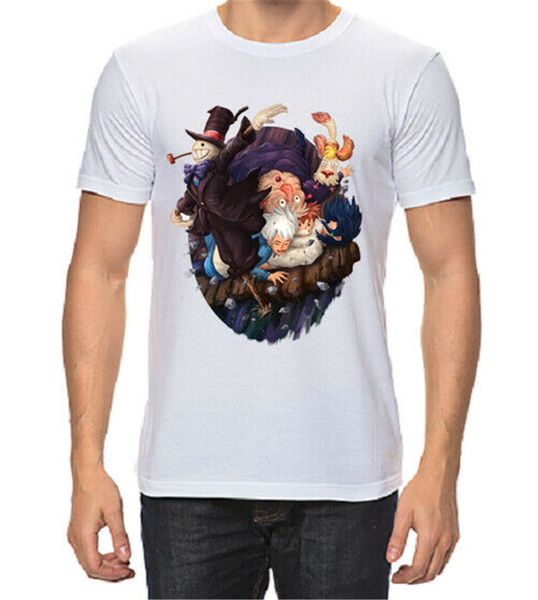 

ходячий замок мужские футболки мода новые с бирками tshirt gym tee shirt