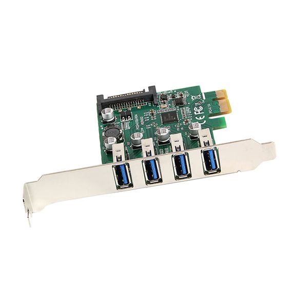 

super speed low profile bracket 4port usb3.0 pci-e express card for desk
