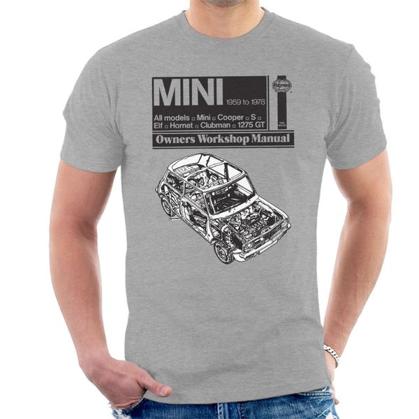 

british classic car mini 1959 fashion men and woman t shirt tees custom any logo size hip hop t shirt