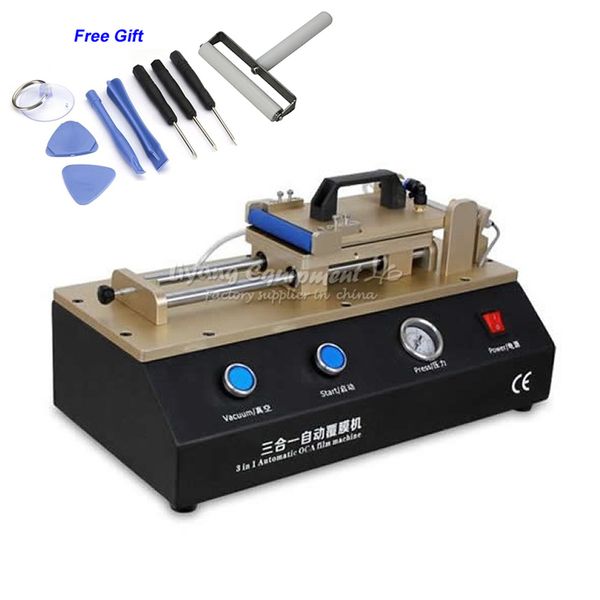 

lcd repair tools ly 973 tbk build-in pump non-air compressor semi-auto vacuum oca film laminator