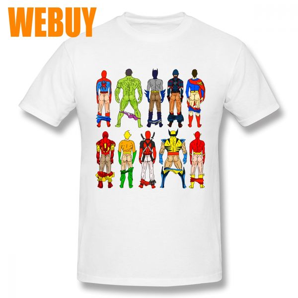 

abstract superhero butts tee shirt men crewneck t-shirt 3d print 100% cotton breathable
