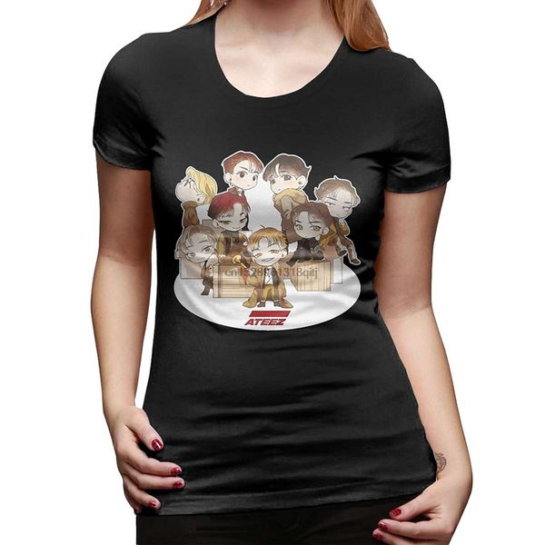 

quxiangy ateez kpop women's short sleeve t-shirt(1