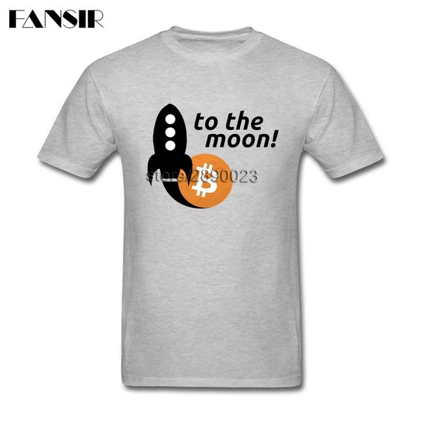 

men t shirt screen printing short sleeve cotton custom t shirt men boy bitcoin to the moon teenage tee