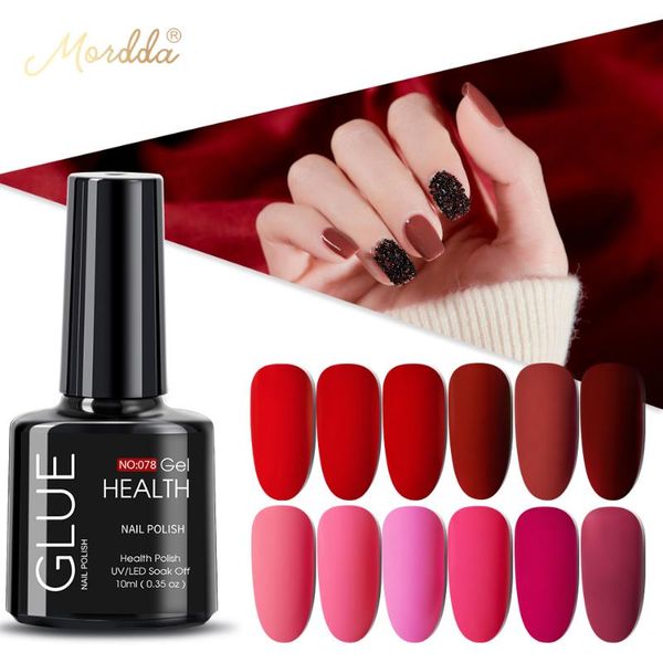 

mordda gel polish all for manicure uv diy nail lacquer soak off nail art led gel varnish painting for more art, Red;pink