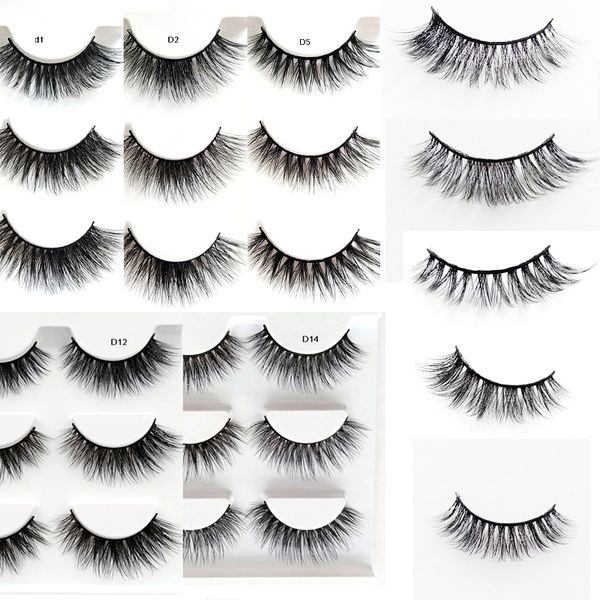 

false eyelashes 2021 3 pairs mink natural long makeup 3d lashes eyelash