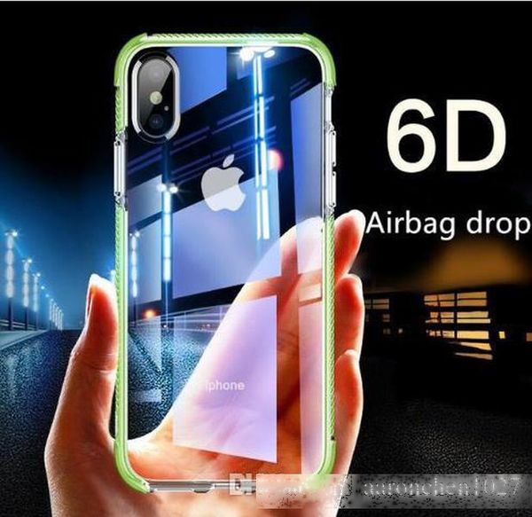 

hybrid gasbag shockproof soft case for iphone xs max xr 6 6s 7 8 plus x silicone tpu clear cover for samsung galaxy s8/s8 plus s9 / s9 plus