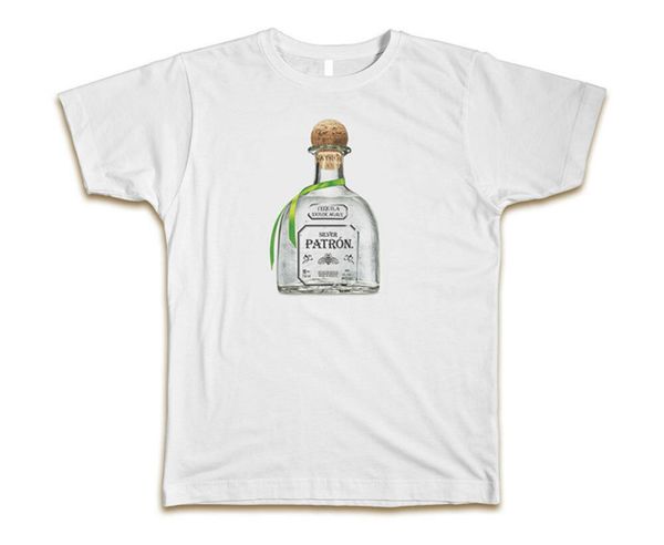 

patron bottle custom mens t-shirt tee s-3xl new-white harajuku tee shirt