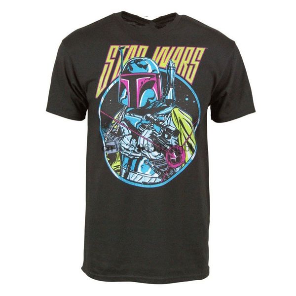 

mens retro boba fett t shirt black new mandalorian harajuku funny tee shirt