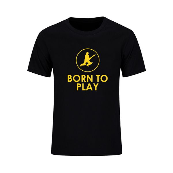 

new summer born to play cricket t shirts men funny printed cotton casual short sleeve o neck tees hip hop costumes homme