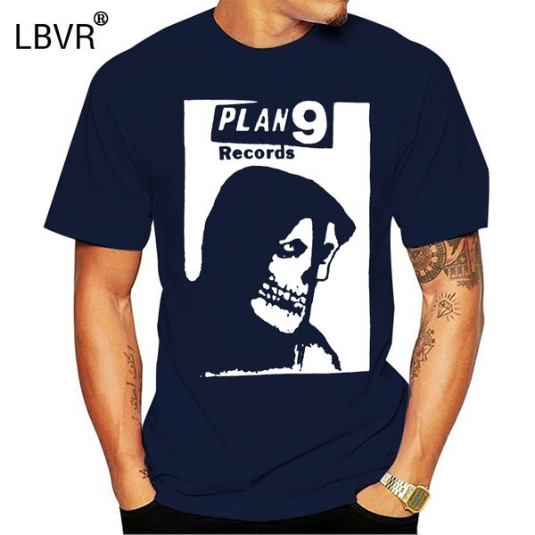 

plan 9 records t-shirt misfits samhain danzig black flag circle jerks gift casual tee shirt