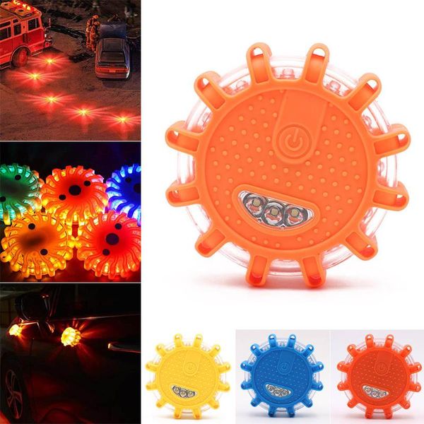

traffic light led warning strong magnetic safety road flare emergency lights