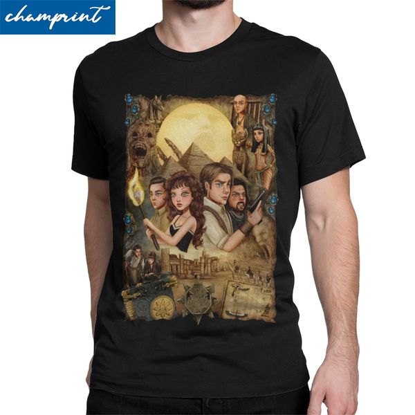 

the mummy horror movie men's t shirts novelty tee shirt short sleeve crewneck t-shirt 100% cotton new arrival clothes