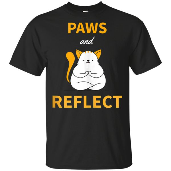

cat yoga paws reflect - funny cat yoga for pet lovers black t - shirt s - 6xl street tee shirt