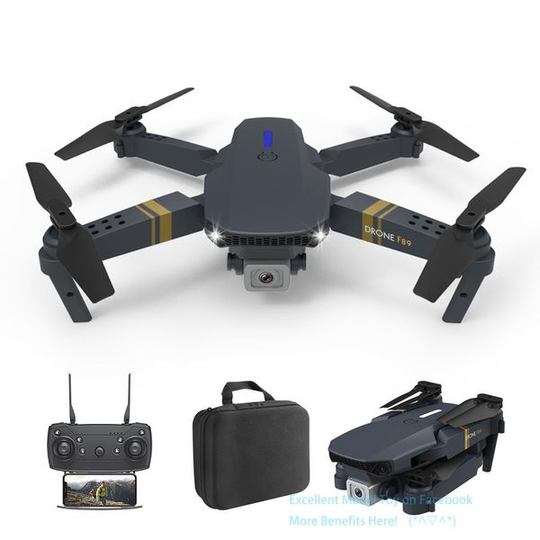 F89 4K doppia fotocamera WIFI FPV Drone pieghevole per principianti giocattolo per bambini, mantenimento dell'altitudine, follow intelligente, gesto per scattare foto, modello senza testa, USEU