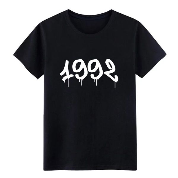 

men's graffiti : 1992 t shirt custom tee shirt round neck costume fit basic summer standard shirt
