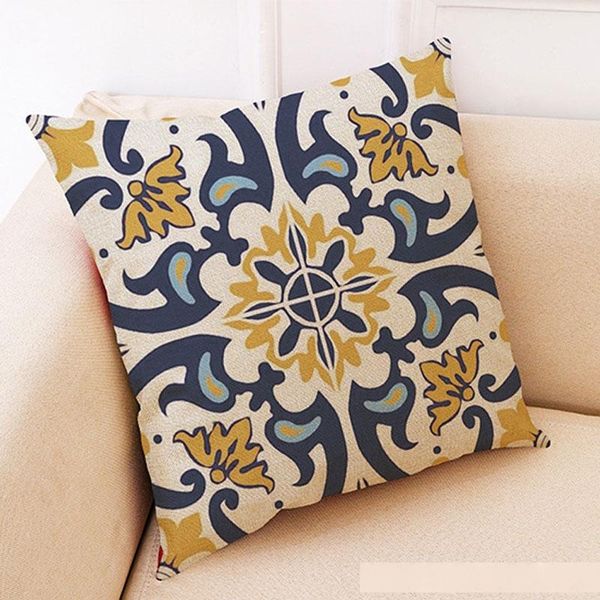 

45*45cm fashion flower pattern throw pillow cushion cover seat car home decor sofa bed decorative pillowcase pillow case