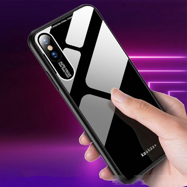 

new luxury acrylic tpu phone case smooth surface phone cover full coverage for iphone xs xr xs max with opp bag dhl