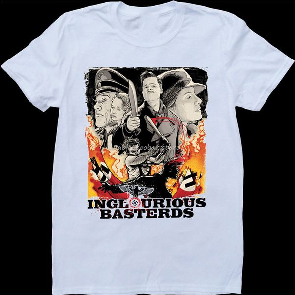 

inglorious basterds poster white, custom made t-shirt loose plus size tee shirt male brand tshirt summer plus size tee-shirt