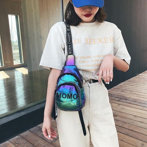 

belt bum bag waterproof transparent clear punk holographic laser waist pack for women bolso mujer grande lujo#p30