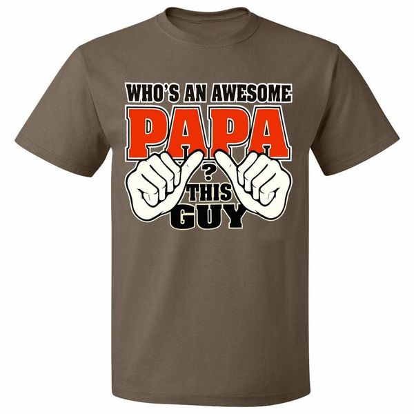 

who's an awesome papa gifts for grandpa father day tees cotton blend cotton humorous cotton tee shirt