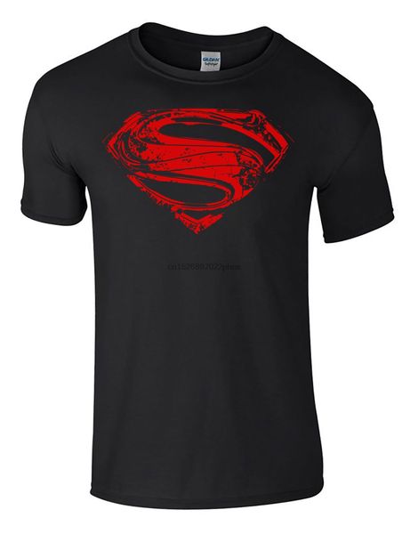 

superman distressed chest logo mens superhero t-shirts gift present men t shirt