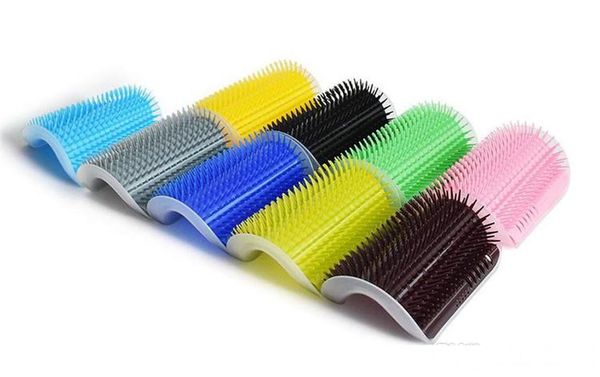 

new pet cat self groomer for cat grooming tool hair removal comb dogs cat brush hair shedding trimming massage device with catnip