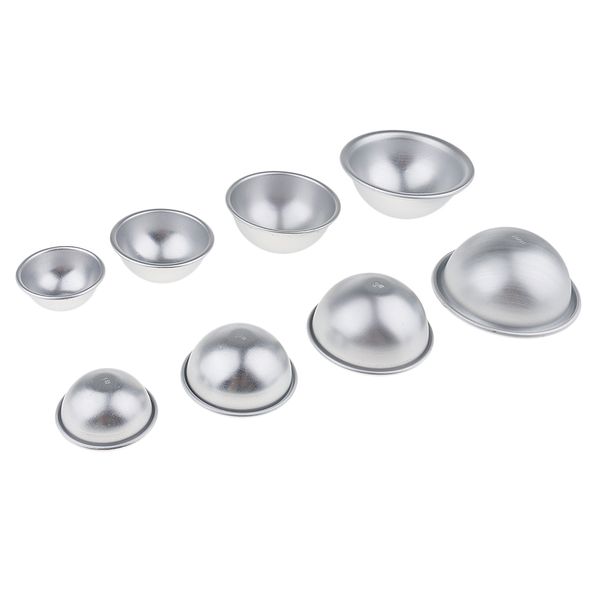 

4 sets 4 sizes aluminum bath ball mold mould diy soap cake baking tool mould