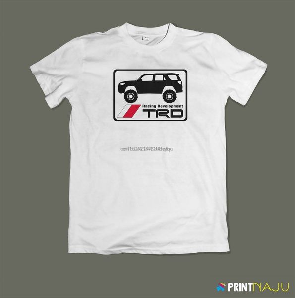 

toyota 4runner trd graphic tee men t-shirt white color