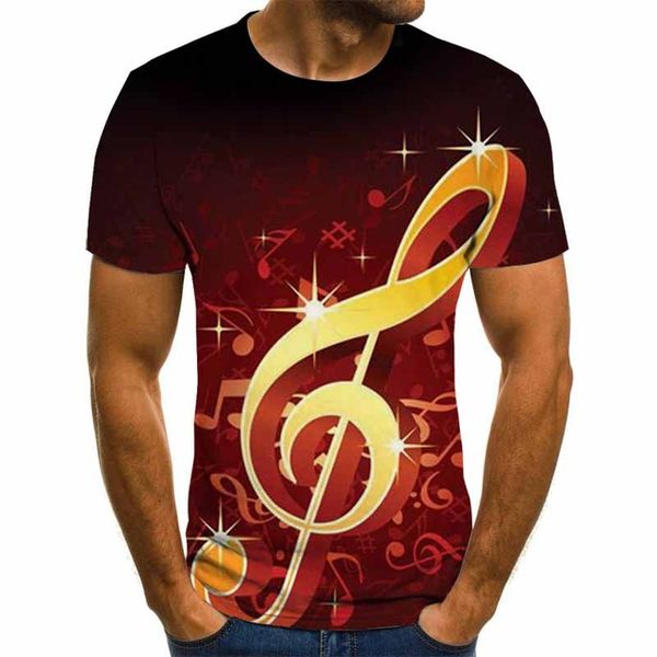 

music theme graphic 3d rock boys clothing summer 3d print shirts funny humor kawaii men clothing