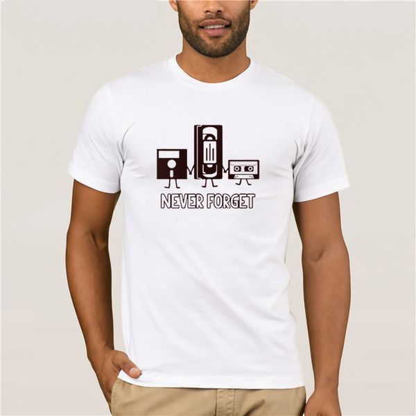 

summer fashion street с коротким рукавом футболки 100% хлопок люди не забывают смешные ретро парни мужской tee свитер топы футболки