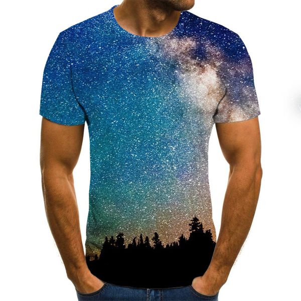 

cosmic string 100% cotton short sleeve cat print men t shirt loose cool men tshirt summer t-shirt male men tee shirts
