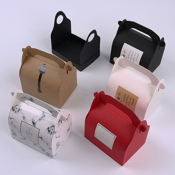 

muffin cookies cupcake box with handle handmade gift packing box for christmas wedding birthday party