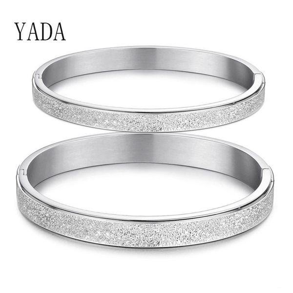 

yada trendy silver color lovers couple bracelets&bangles for women men cuff bracelets charm friendship crystal bracelet bt200138, Golden;silver