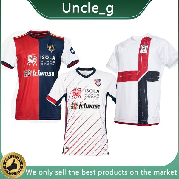 

20-21 cagliari calcio soccer jerseys joao pedro nandez cerri football shirts men+kids set uniform 2020 2021 centenary kit training shirt, Black;yellow