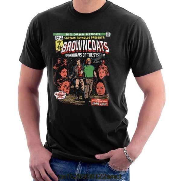 

2020 new printed funny browncoats big damn heroes firefly serenity comic book men's t-shirt camiseta masculina women's tshirt