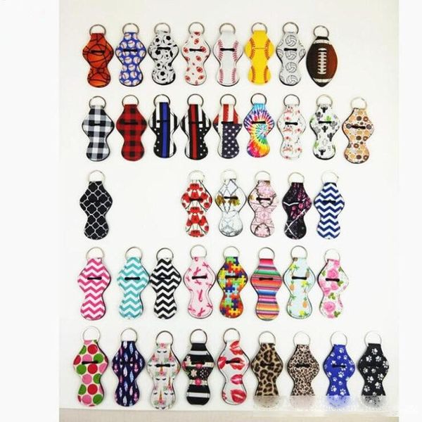 

lili printing chapstick holder handy lip balm holder keychain pouch for chapstick lipstick tracker and safeguard novelty gift fast