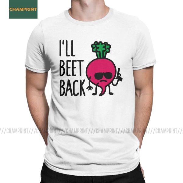

men t-shirts i'll be back terminator funny cotton tees short sleeve arnold schwarzenegger t800 t1000 skynet robot t shirts